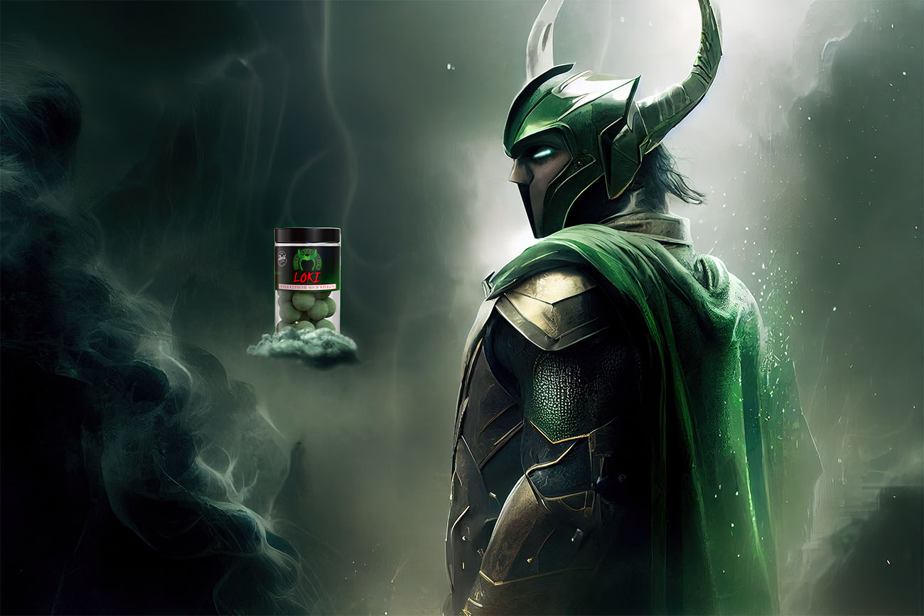 Loki med sitt winegum