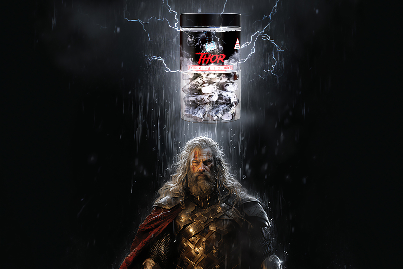 Thor med sitt lakrits